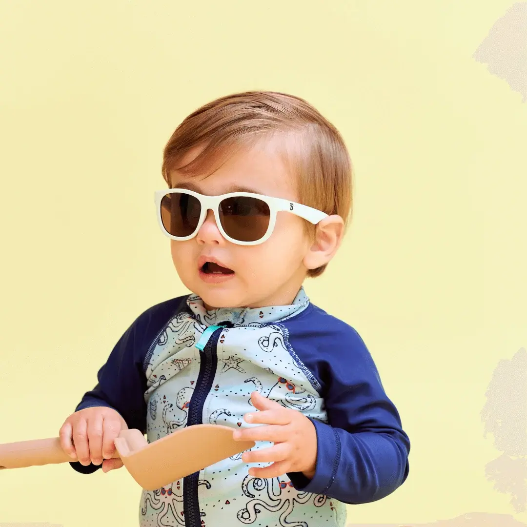 Babiators Babiators Original Navigators - Sweet Cream/Amber Lenses