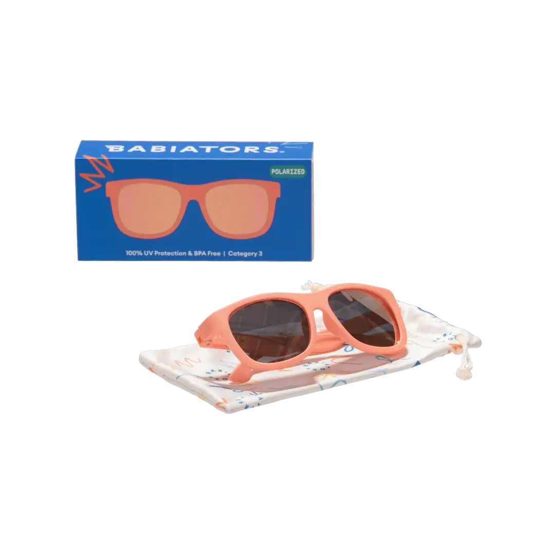 Babiators Babiators Polarised Navigators - Perfectly Papaya/Peach Mirror