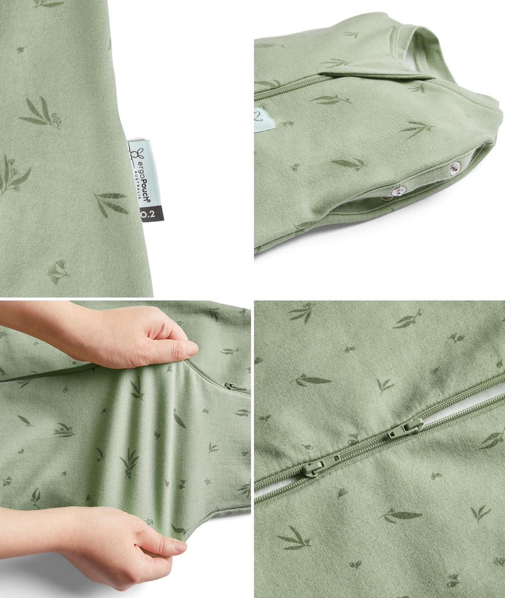 ErgoPouch ErgoPouch Cocoon Swaddle Bag 0.2 Tog Sage