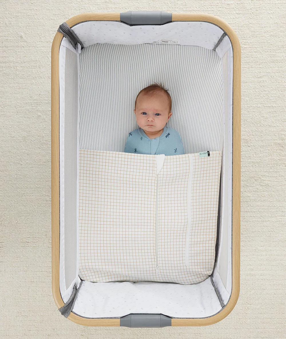 ErgoPouch ErgoPouch HugMe Blanket 1.0 & 2.5 TOG Caramel Grid