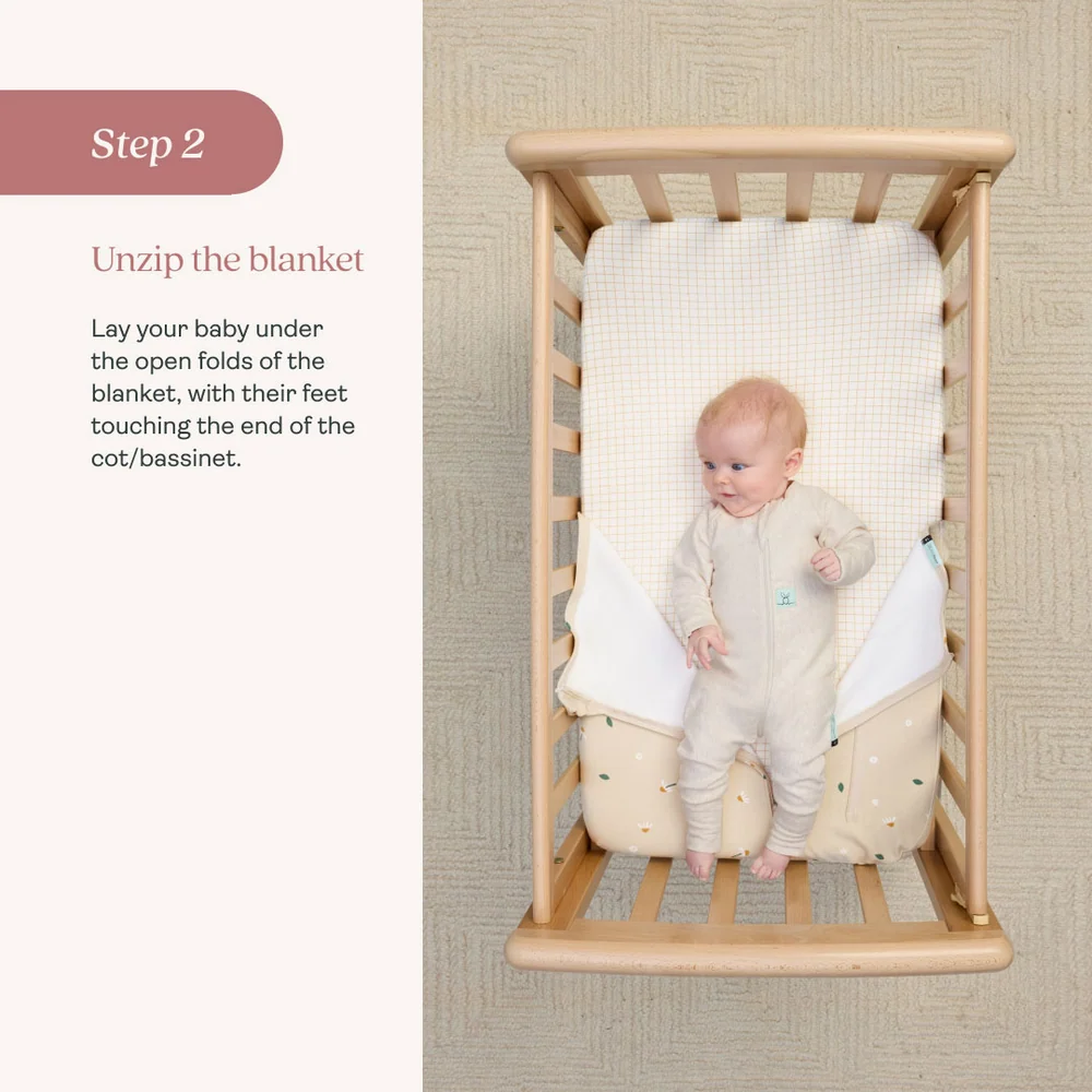 ErgoPouch ErgoPouch HugMe Blanket 0.2 & 1.0 TOG Daisy Sprinkle