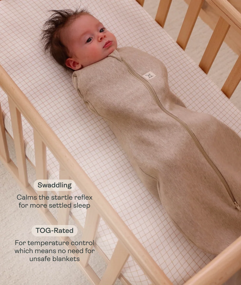 ErgoPouch ErgoPouch Cocoon Swaddle Bag 1.0 TOG Taupe Marle