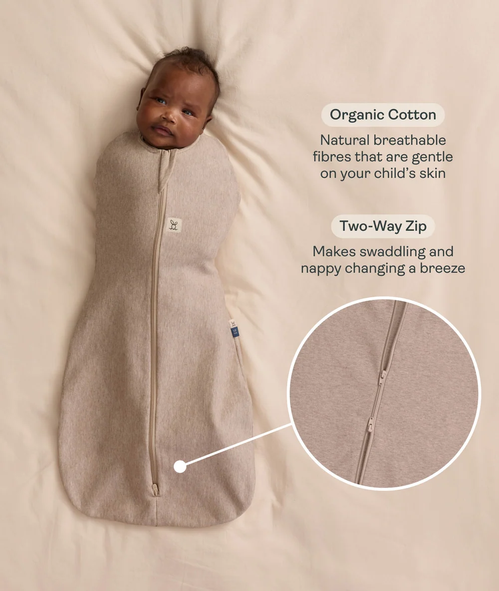 ErgoPouch ErgoPouch Cocoon Swaddle Bag 1.0 TOG Taupe Marle