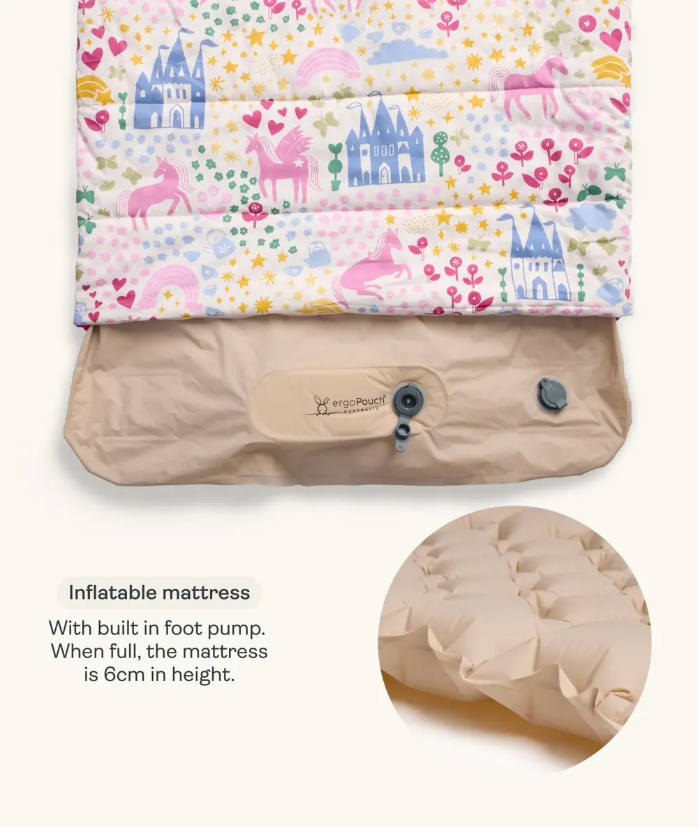 ErgoPouch ErgoPouch DreamRoll All-in-One Sleep Mat and Portable Bed - Unicorn Dreams