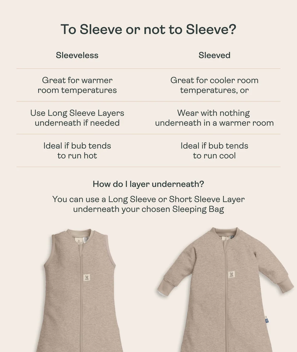 ErgoPouch ErgoPouch Jersey Sleeping Bag 1.0 TOG Taupe Marle