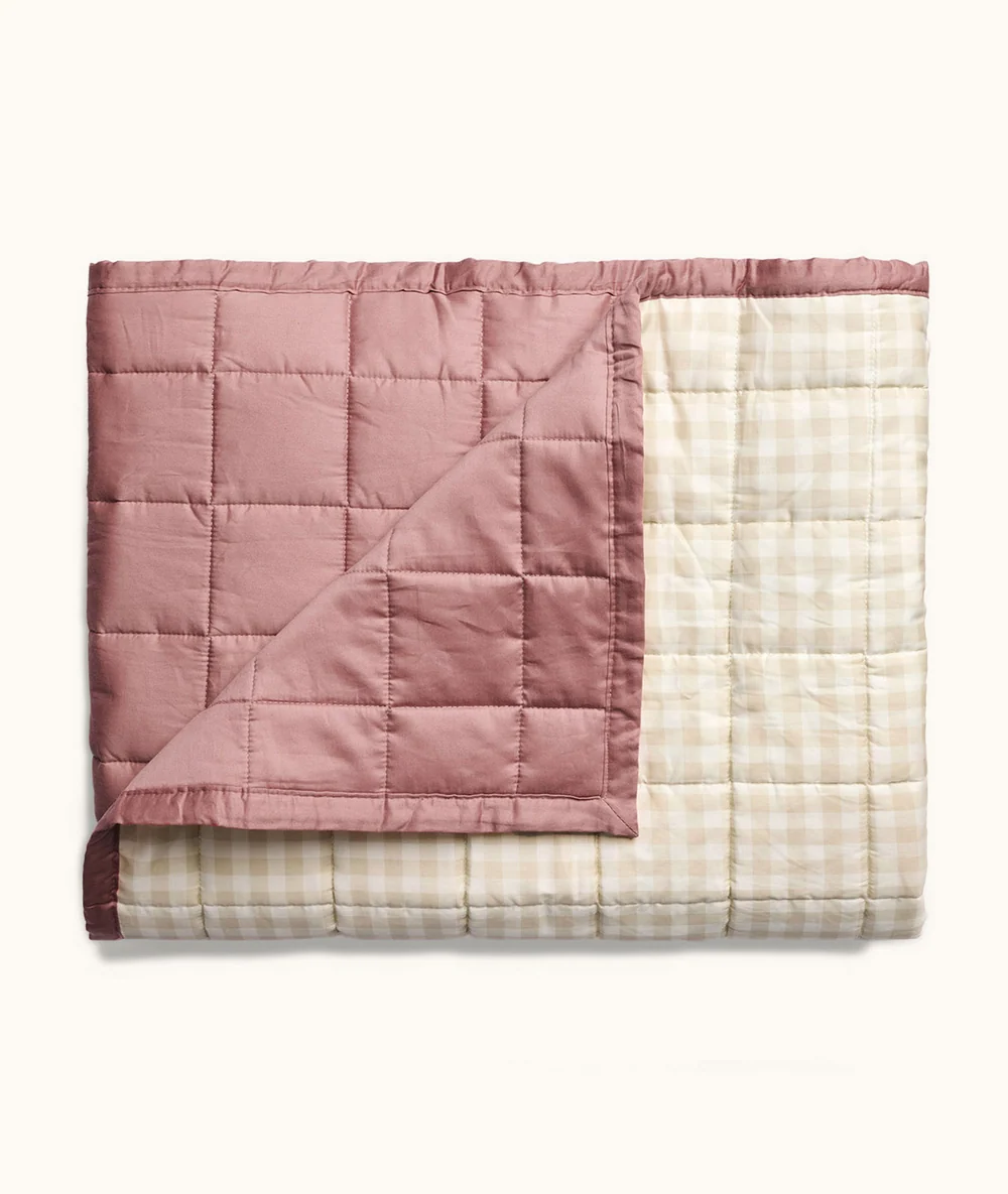 ErgoPouch ErgoPouch 3.5 TOG Quilted Coverlet Rosy Gingham