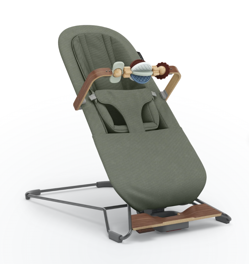 UPPABaby UPPAbaby Mira V2 3-in-1 Bouncer - Maddie (Green soft knit/Walnut)