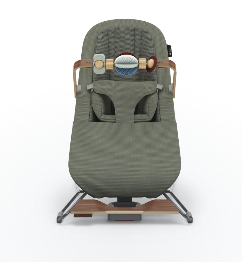 UPPABaby UPPAbaby Mira V2 3-in-1 Bouncer - Maddie (Green soft knit/Walnut)
