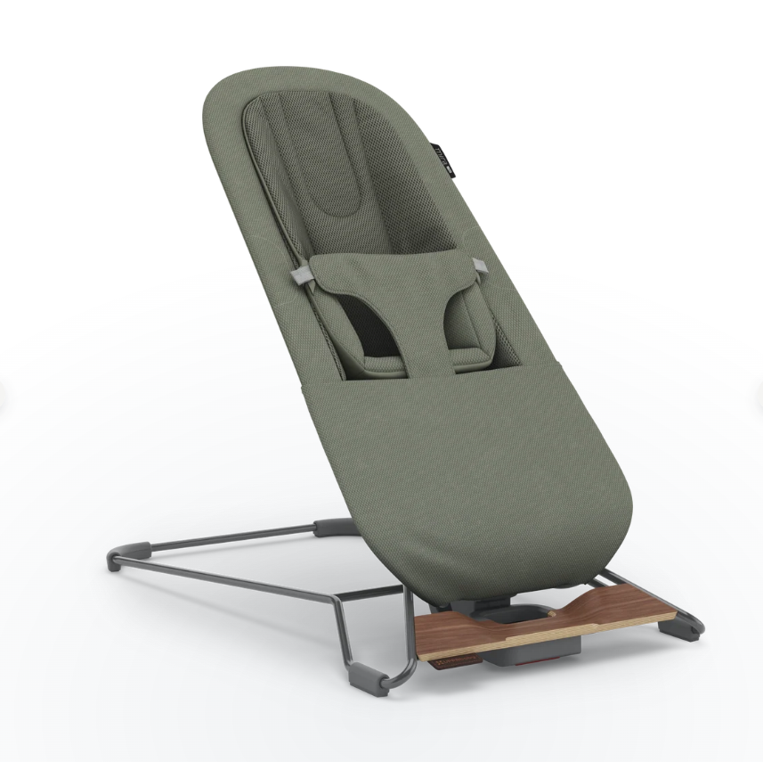 UPPABaby UPPAbaby Mira V2 3-in-1 Bouncer - Maddie (Green soft knit/Walnut)