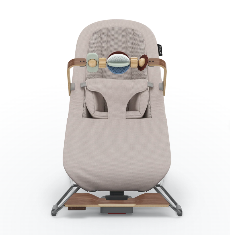 UPPABaby UPPAbaby Mira V2 3-in-1 Bouncer - Townsend (Beige soft knit/Walnut)