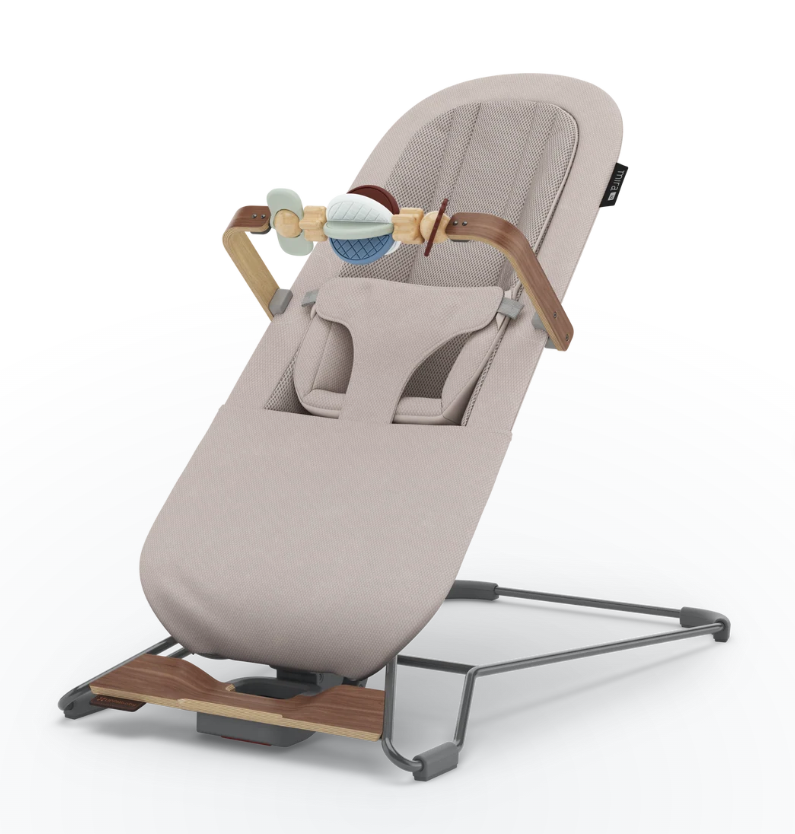 UPPABaby UPPAbaby Mira V2 3-in-1 Bouncer - Townsend (Beige soft knit/Walnut)