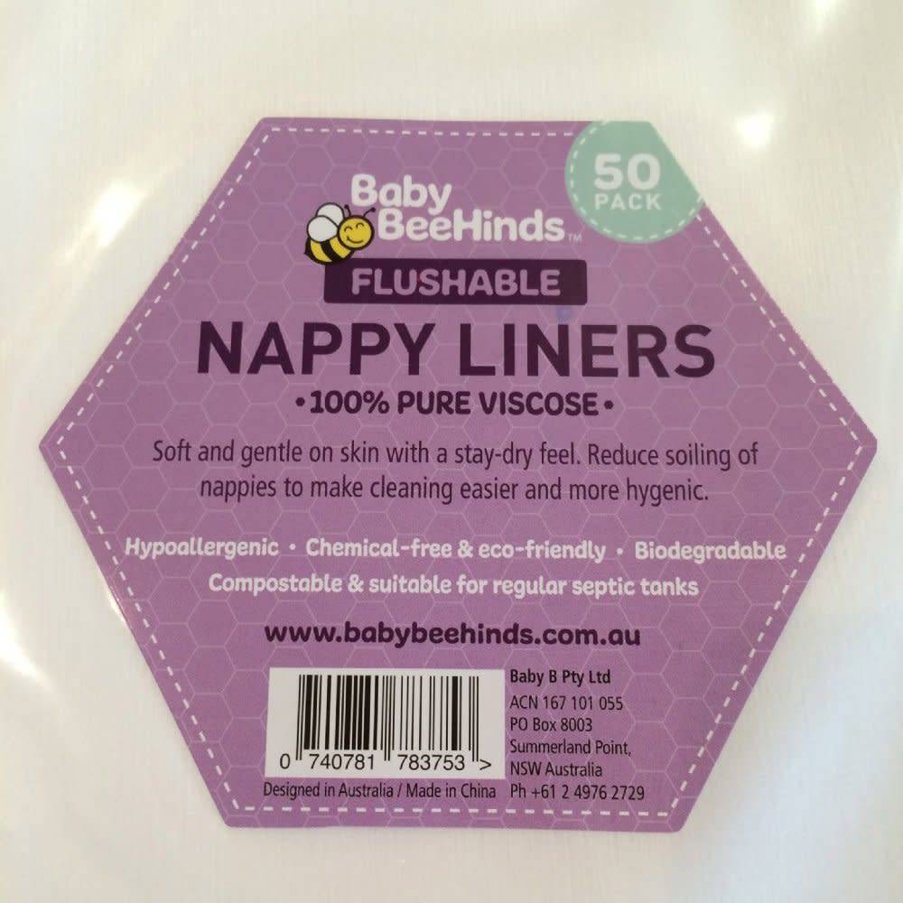 Baby BeeHinds Baby BeeHinds Flushable Liners 50Pk