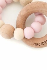 OneChewThree OneChewThree Single Silicone Beech Wood Teether