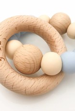 OneChewThree OneChewThree Single Silicone Beech Wood Teether