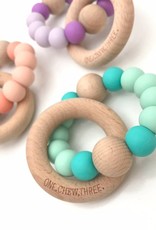 OneChewThree OneChewThree Single Silicone Beech Wood Teether