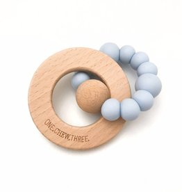 OneChewThree OneChewThree Solar Silicone and Beech Wood Teether