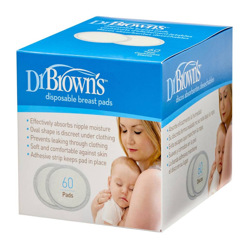 Dr. Brown's Disposable Breast Pads, 60-Pack