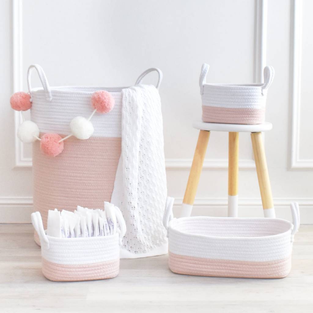 Living Textiles Living Textiles Cotton Rope  3pc Nursery Storage set