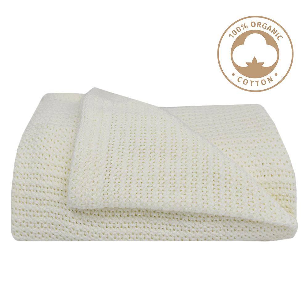 Living Textiles Living Textiles Organic Bassinet/cradle Cellular Blanket