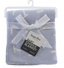 Bubba Blue Bubba Blue Everyday Essential Blue Brush Cotton Cuddle Blanket