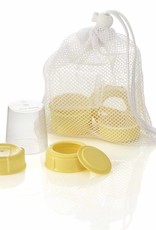 Medela Medela Wide Base Bottle Collar & Lid Set