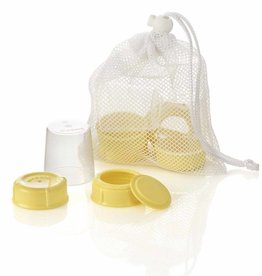 Medela Medela Wide Base Bottle Collar & Lid Set