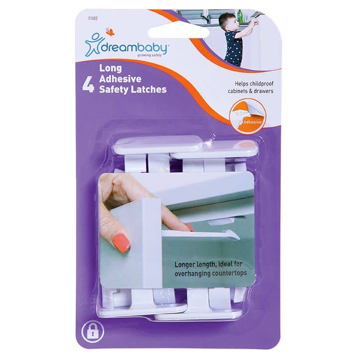 Dreambaby Dreambaby Adhesive Safety Laches - Long 4 Pack