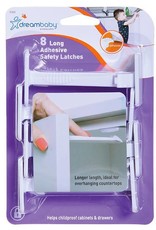 Dreambaby Dreambaby Adhesive Safety Laches - Long 8 Pack