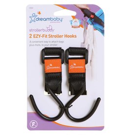 Dreambaby Dreambaby Strollerbuddy Ezy-Fit Stroller Hooks 2 Pack - Black