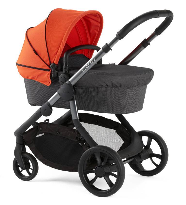 orange icandy pram