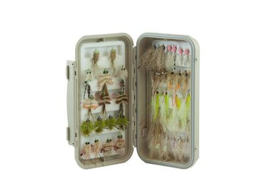  DiscountFlies Bonefish & Permit Fly Fishing Flies Saltwater  Fishing Kit W/12 Assorted Flies + Fly Box Realistic Fly Fishing Accessories  Flies For Fly Fishing On Strong, Sharp Hooks