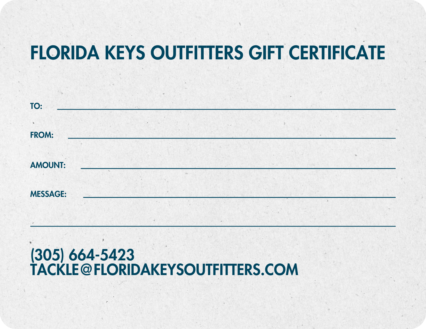 Florida Keys Outfitters Gift Card