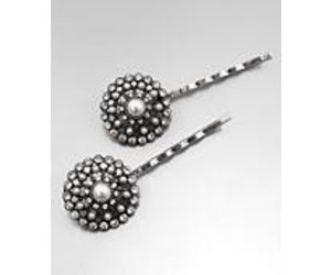 silver hair clasp