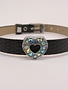 Sliding Charm AB White Rhinestone Heart