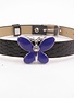 Sliding Charm Purple Butterfly