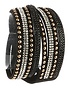 Black Studed Wrzp Bracelet