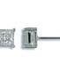 6mm Nickel Free Square CZ Stud Earrings Silver