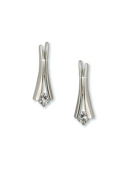 Cubic Zirconium Silver Earrings
