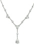 Cubic Zirconium Pendant with 1inch drop. 18inch chain