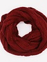 Burgandy Winter Knit Infinity Scarf