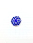 Blue Rhinestone-Studded 12mm Snap Button