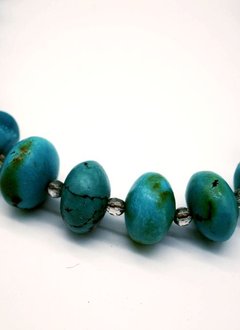 African Turquoise and Smoky Quartz