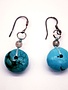Sterling Silver African Tourquoise Earrings
