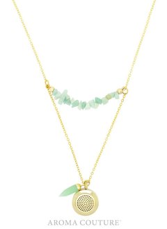 24” Adeline Amazonite Diffuser Necklace