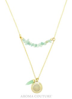 24” Adeline Amazonite Diffuser Necklace