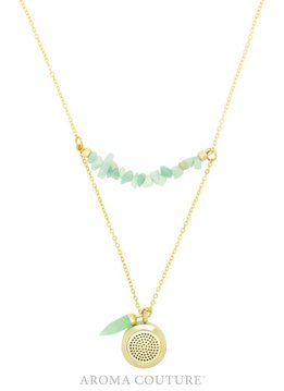 24” Adeline Amazonite Diffuser Necklace