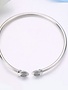 Complete Sterling Silver Cubic Zirconia Bangle Bracelet