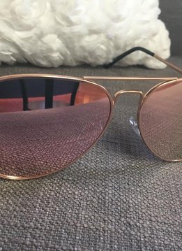 Rose Gold and Pink Sunglasses