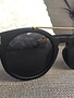 Matte Black Sunglasses with Gold Bar
