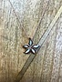 Sterling Rose Gold Necklace with White Opal Starfish Pendant